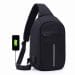 Breazbox black anti theft sling backpack