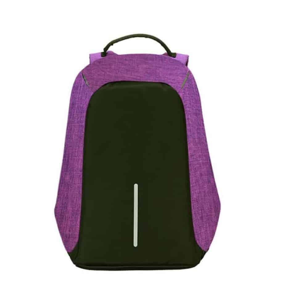 Anti theft backpack purple sale