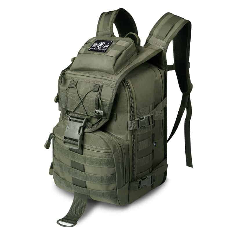 Breezbox army green tactical laptop backpack