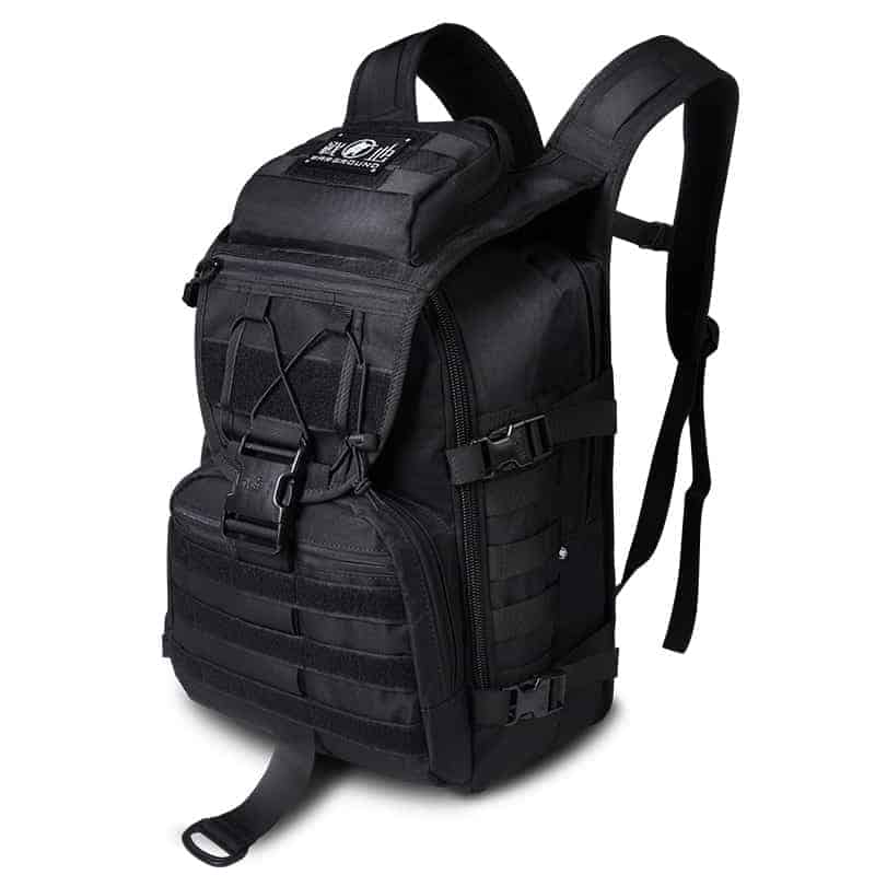 Breezbox black tactical laptop backpack