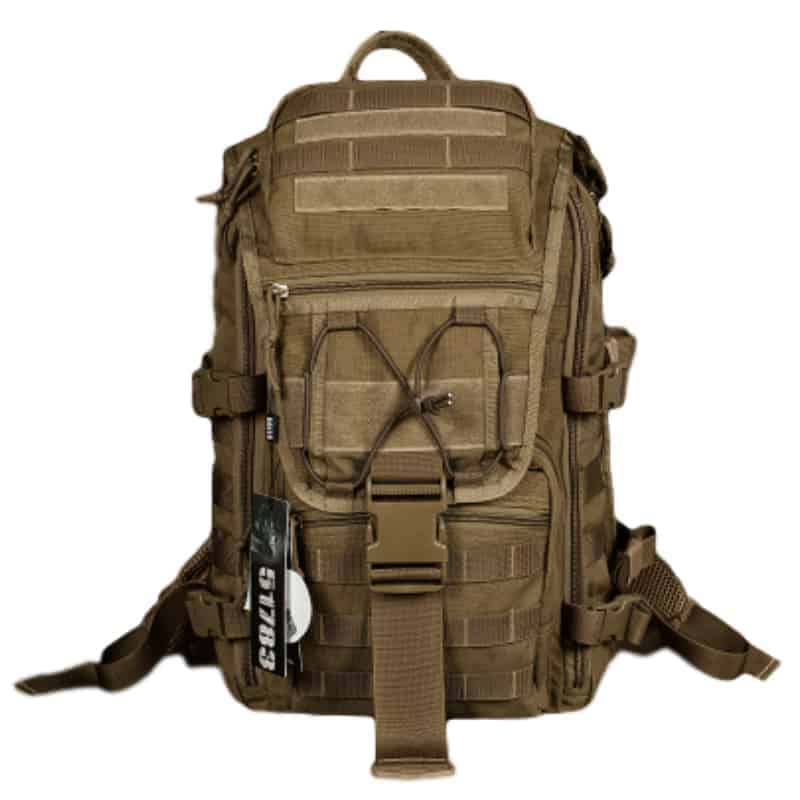Breezbox khaki tactical laptop backpack