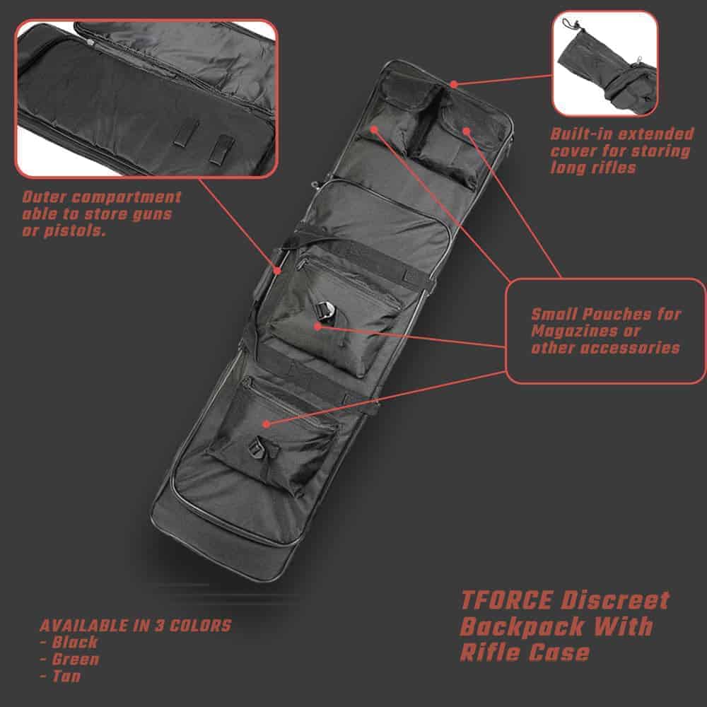Breezbox tactical discreet rifle backpack