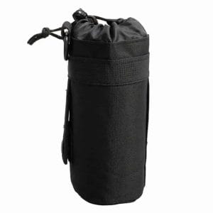 black water bottle holder for backpack